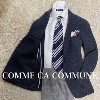 コムサコミューン(COMME CA COMMUNE)のCOMME CA COMMUNE  M位　ツイード　テーラード　オンオフ兼用(テーラードジャケット)