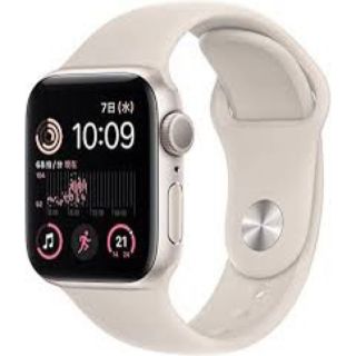 アップルウォッチ(Apple Watch)のApple Watch SE 第2世代 GPSモデル 40mm スターライト(腕時計(デジタル))