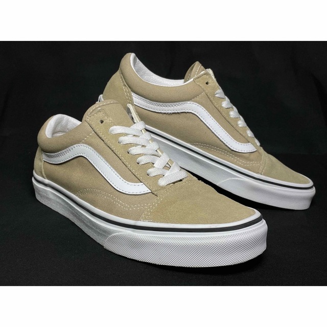 【極美品】VANS オールドスクール 24 ベージュ スエード 1