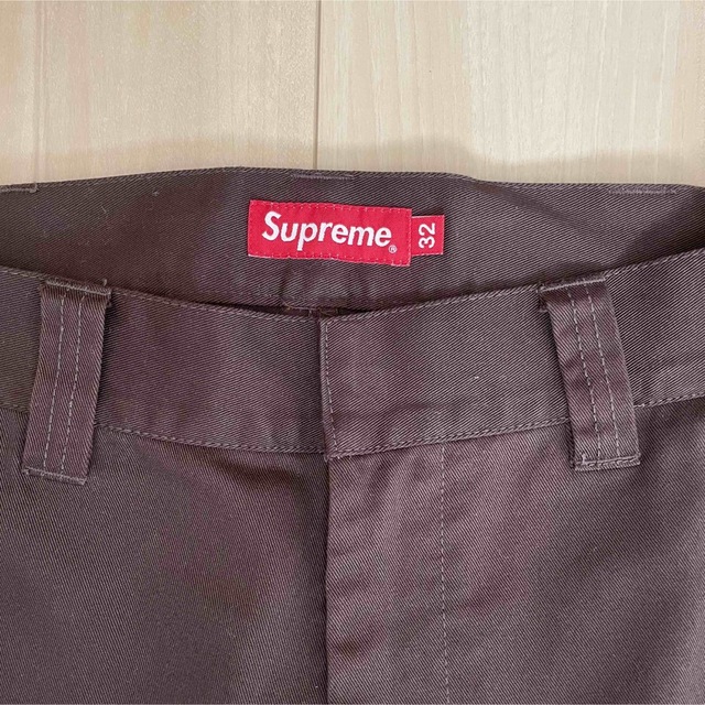 Supreme(シュプリーム)のsupreme work pants 32 Brown 22SS メンズのパンツ(ワークパンツ/カーゴパンツ)の商品写真