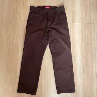 シュプリーム(Supreme)のsupreme work pants 32 Brown 22SS(ワークパンツ/カーゴパンツ)