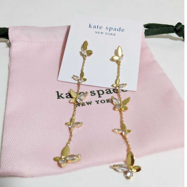 kate spade new york(ケイトスペードニューヨーク)の【新品】kate spade ケイトスペード ピアス ソーシャル バタフライ レディースのアクセサリー(ピアス)の商品写真