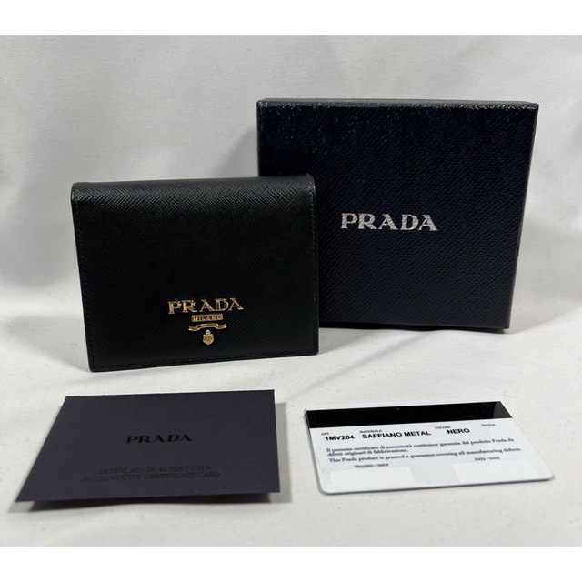 PRADA - 新品未使用PRADA サフィアーノ 1MV204 ブラック プラダ財布