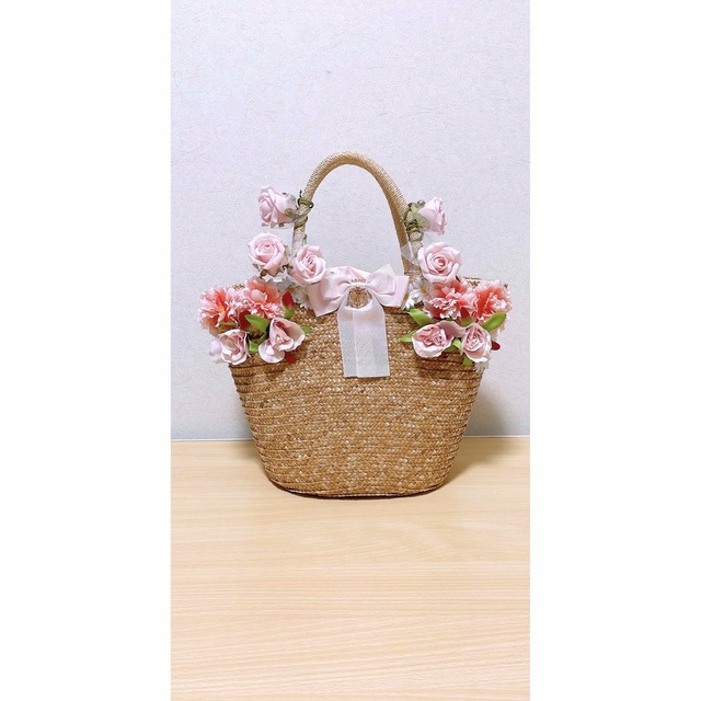 BABY,THE STARS SHINE BRIGHT(ベイビーザスターズシャインブライト)のLe bouquet かごBag 本日削除 レディースのバッグ(かごバッグ/ストローバッグ)の商品写真