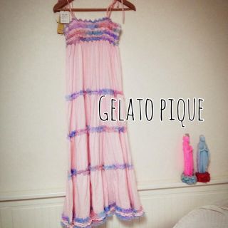 ジェラートピケ(gelato pique)の新品タグ付き ジェラピケワンピ(ロングワンピース/マキシワンピース)