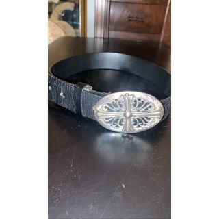 クロムハーツ(Chrome Hearts)のclassic oval cross belt  Italy leather(ベルト)