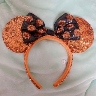 ディズニー(Disney)のカチューシャ　オレンジドットミニーとても可愛らしいです！！迅速発送致します(カチューシャ)