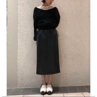 スナイデル(SNIDEL)のSNIDELフェイクレザースカート♡(ロングスカート)