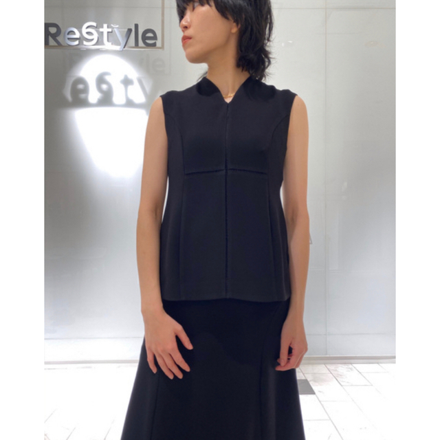 mame(マメ)のmame / Stitched Sleeveless Tops レディースのトップス(カットソー(半袖/袖なし))の商品写真