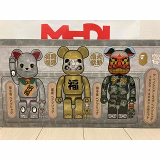 アベイシングエイプ(A BATHING APE)のBAPE®︎ × BE@RBRICK 招き猫銀メッキ /達磨 金メッキ /獅子舞(その他)