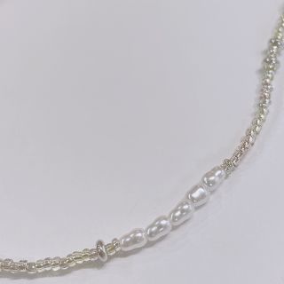 エディットフォールル(EDIT.FOR LULU)のno.167 silver  pearl beads necklace(ネックレス)