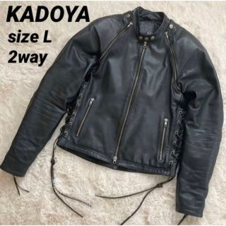 15450円口コミ店舗 通販・買取 KADOYA 2way シングルライダース