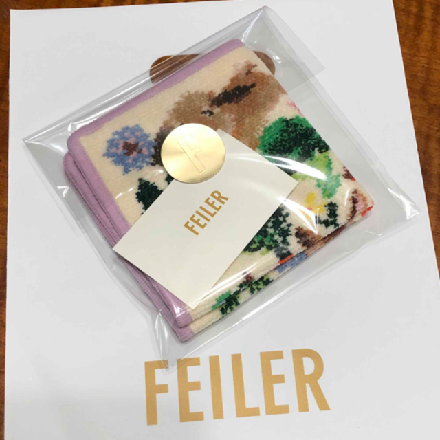 FEILER(フェイラー)のフェイラー　ラビットベジタブル　ハンカチ　銀座本店限定 レディースのファッション小物(ハンカチ)の商品写真