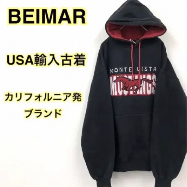 【USA輸入】BEIMAR ビーマー パーカー スウェット ビッグ刺繍