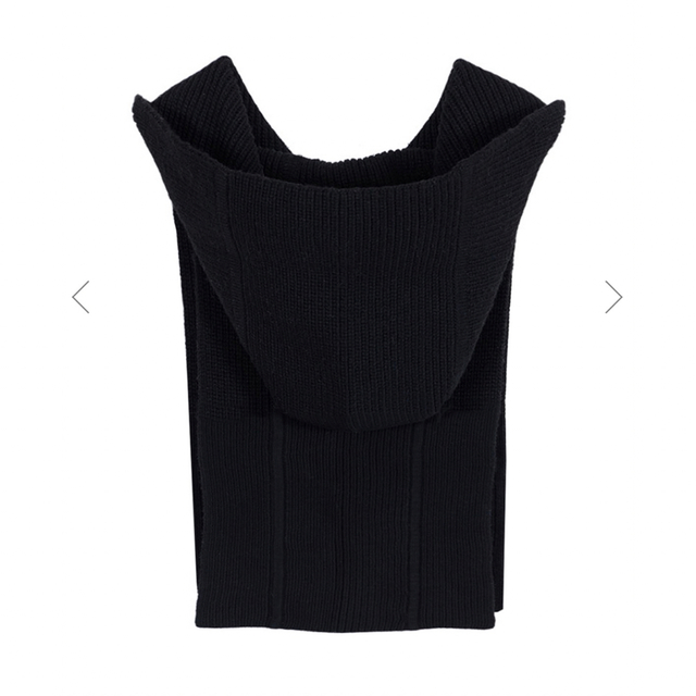 KNIT HOODIE APRON VEST