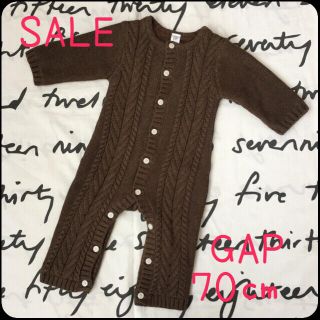 ベビーギャップ(babyGAP)の【GAP★ニット★70★ロンパース】(ロンパース)