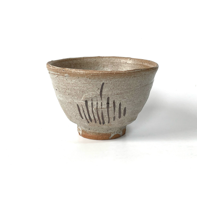人気スポー新作 陶芸家 作家物 西岡小十 絵唐津 茶碗 抹茶碗 共箱 木賊