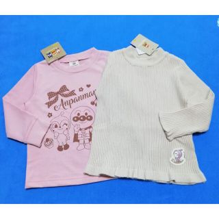 アンパンマン(アンパンマン)の新品　95cm　アンパンマン　女の子トップス2枚セット　Uセット(Tシャツ/カットソー)