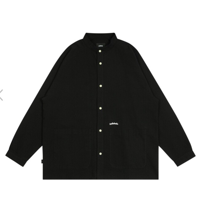 ballaholic  LOGO SEERSUCKER LOOSE SHIRT