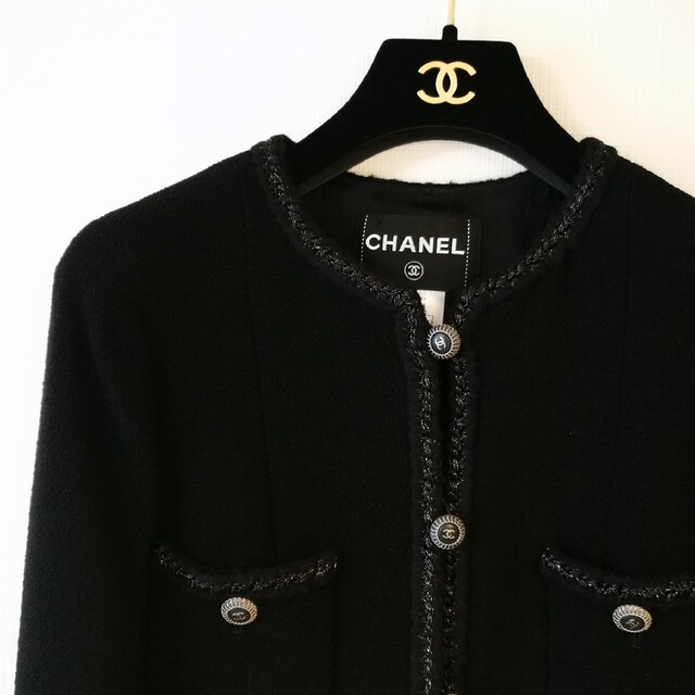 正式的 CHANEL - シャネル ジャケット 34 ミランダカー愛用 ノーカラー