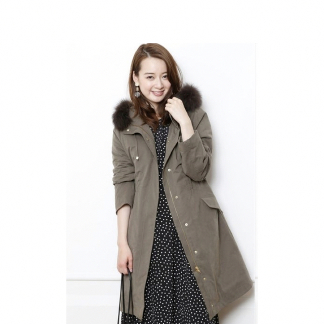 JUSGLITTY ジャスグリッティー ファー付きモッズコート www