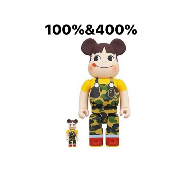 BE＠RBRICK BAPE(R) × ペコちゃん 100% u0026 400%のサムネイル