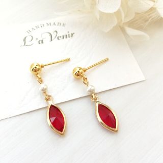 イエナ(IENA)の1月新作♡スワロフスキー×パール　スタッドピアス(ピアス)