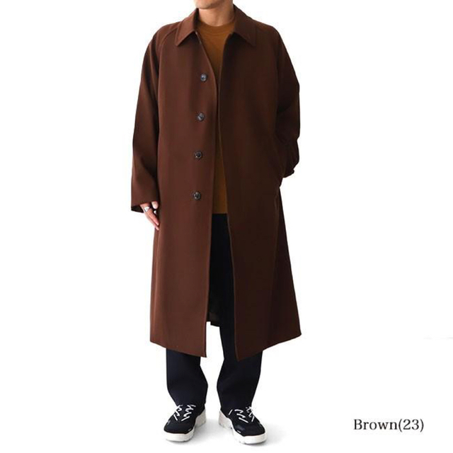 unfil (アンフィル)のunfil ウールギャバジン バルマカーンコート メンズのジャケット/アウター(ステンカラーコート)の商品写真