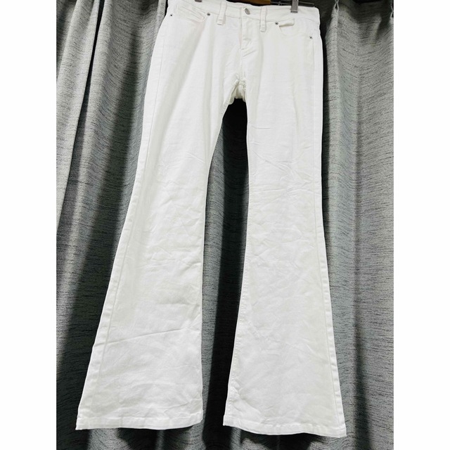 flare stretch asanoha denim / white