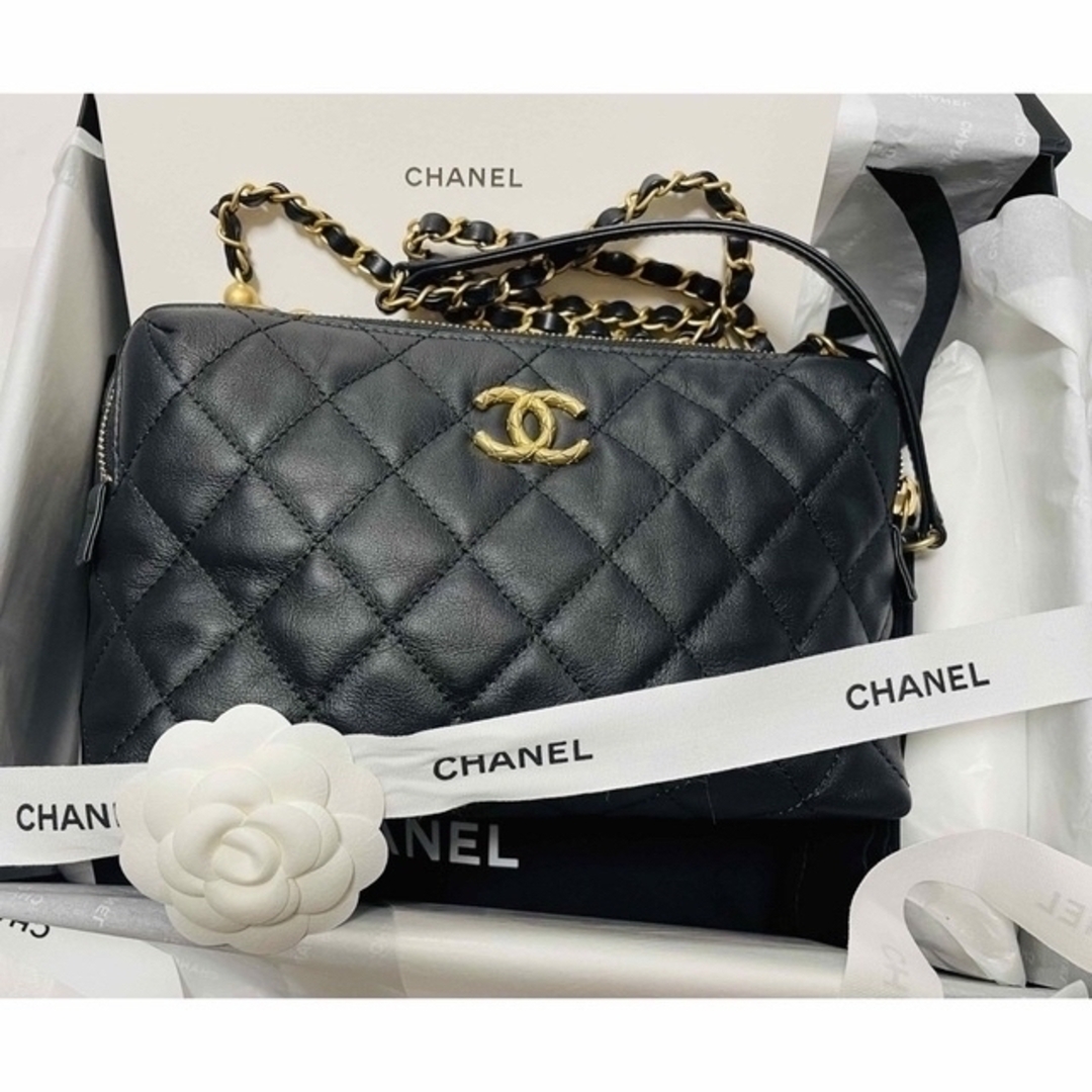 CHANEL - レア♪CHANELシャネル　ミニボーリングバッグ　フラップバッグ　カメラバッグ