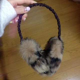 【送料込み】ヒョウ柄みみあて♡(イヤーマフ)