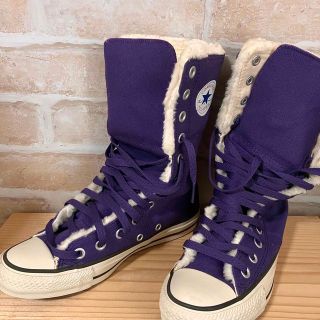 コンバース(CONVERSE)のCONVERSE◆未使用◆ボアニーハイ◆パープル(スニーカー)