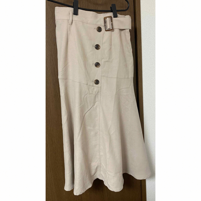 clette(クレット)のCLETTE ベルト付きマーメイドスカート　3L/オフベージュ レディースのスカート(ロングスカート)の商品写真