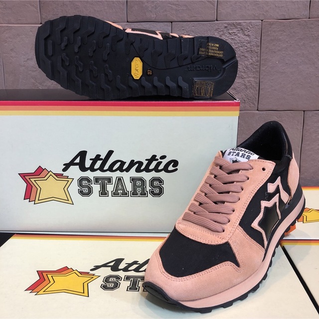Atlantic STARS(アトランティックスターズ)のEU37 ピンク&ブラックスター　アトランティックスターズ　アレナ レディースの靴/シューズ(スニーカー)の商品写真