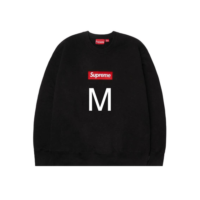 supreme Box Logo Crewneck 黒 ブラック black M