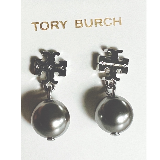 TORY BURCH トリーバーチ　新品 ロゴ　パール　ドロップ　ピアス