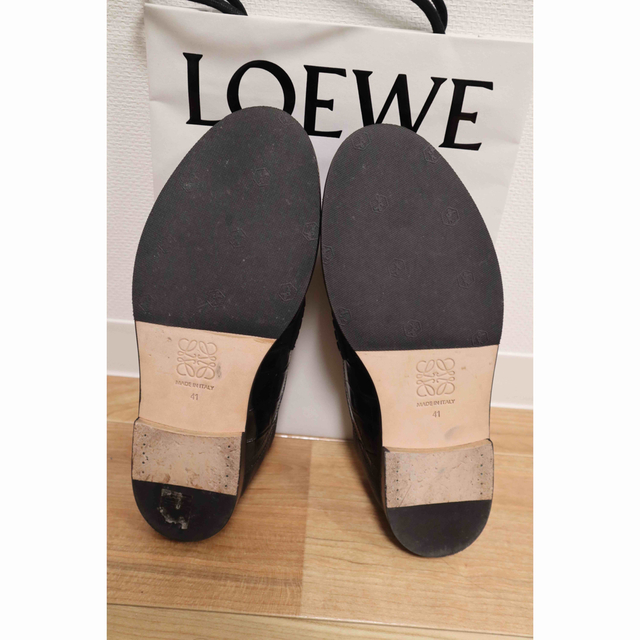 LOEWE(ロエベ)のLOEWE 41 ローファー　クロコ　ニット　シャツ　コート　フィッシャーマン メンズの靴/シューズ(ドレス/ビジネス)の商品写真