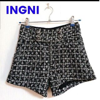 イング(INGNI)のINGNI サスペンダー付き ツィードショートパンツ 秋冬(ショートパンツ)