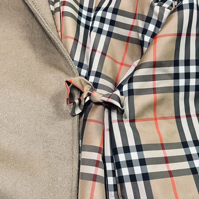 希少 Burberry Prorsum カシミヤ混ガウン バーバリーチェック-