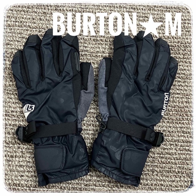 BURTON(バートン)の難あり★BURTON★グローブ★ブラック★スノーボード★メンズ★M スポーツ/アウトドアのスノーボード(アクセサリー)の商品写真