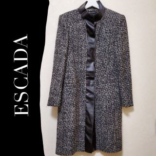 エスカーダ(ESCADA)のESCADA✦肩パット入りのツイードジャケットコート(ノーカラージャケット)