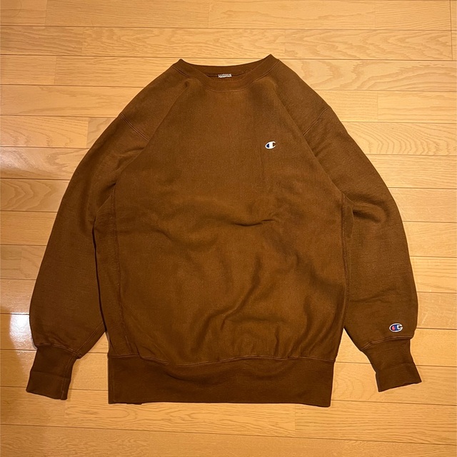 90s "Champion" reverse weave brownコットン100%状態