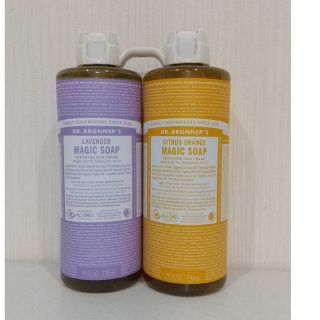 ドクターブロナー(Dr.Bronner)のドクターブロナー  マジックソープ  オレンジ ラベンダー 739mI  各1本(ボディソープ/石鹸)