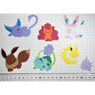 ポケモン(ポケモン)のペーパークラフト　アルバム　壁面　飾り　ポケモン　メタモン(アルバム)