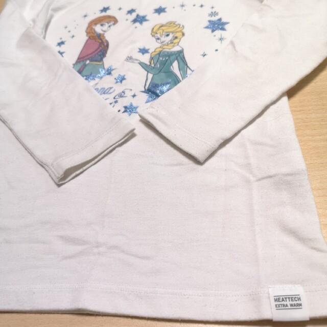 UNIQLO(ユニクロ)のヒートテック　アナと雪の女王　110cm キッズ/ベビー/マタニティのキッズ服女の子用(90cm~)(Tシャツ/カットソー)の商品写真