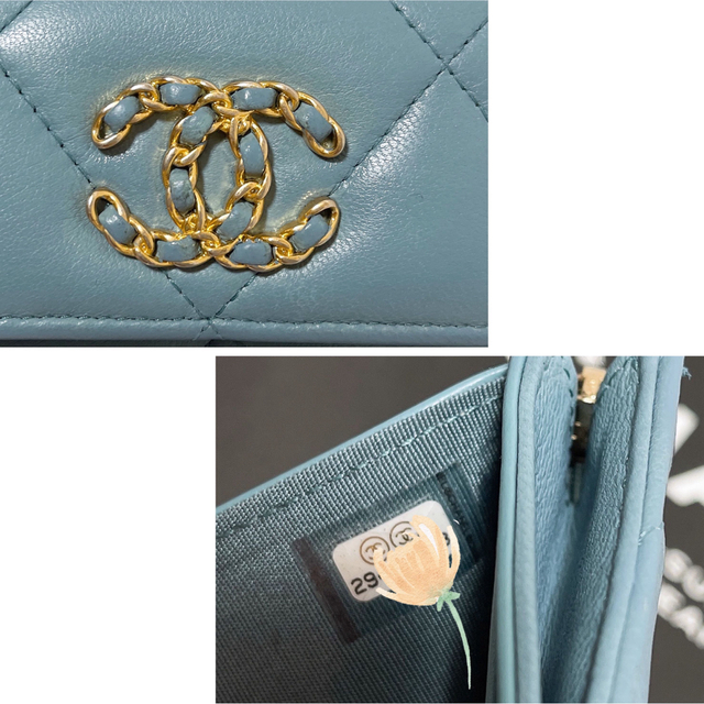 CHANEL(シャネル)の【cuepi様 専用】直営店購入難しい19シリーズのコンパクトウォレット♡ レディースのファッション小物(財布)の商品写真