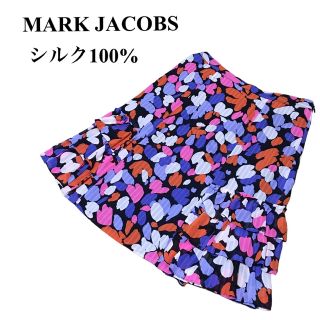 マークバイマークジェイコブス(MARC BY MARC JACOBS)のマークバイマークジェイコブス　スカート　総柄　シルク100%(ひざ丈スカート)