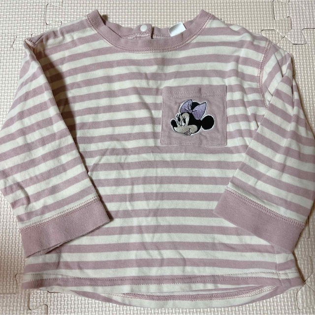 ち＊様 購入専用 レギンス＆ボーダーロンT 90cm キッズ/ベビー/マタニティのキッズ服女の子用(90cm~)(パンツ/スパッツ)の商品写真