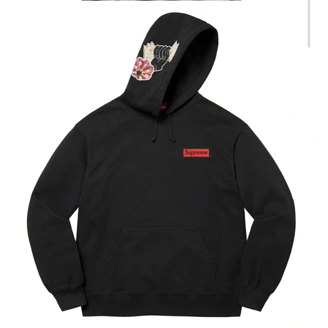 Supreme Instant High Patches Hooded 黒 L