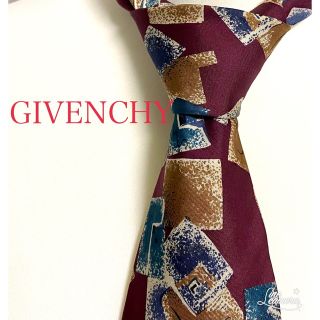 ジバンシィ(GIVENCHY)のGIVENCHY ジバンシー ネクタイ レッド ブルー ゴールド(ネクタイ)